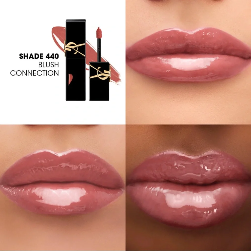 YSL The Inks Vinyl Cream High Shine Lip Stain in Blush